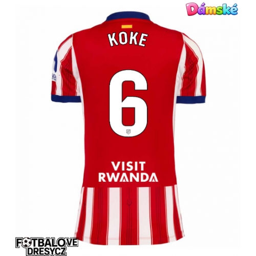 Atletico Madrid Koke #6 Dámské Domácí Dres 2026-27 Krátký Rukáv Atletico Madrid Koke #6 Dámské Domácí Dres 2026-27 Krátký Rukáv